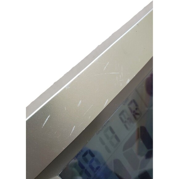 Acctim Digital Wall Desk Clock Radio Controlled Temperature Moon Phase FLAW - Picture 4 of 8